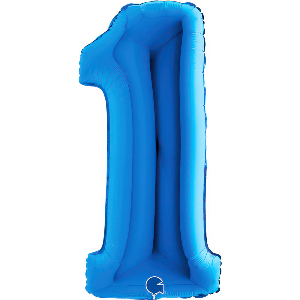 Large 40 inch helium balloon Grabo™ Brand - Blue
