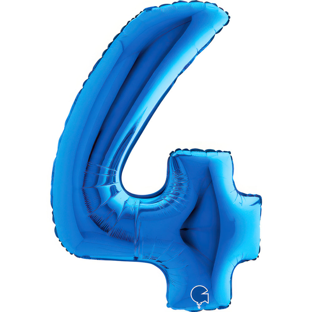 Large 40 inch helium balloon Grabo™ Brand - Blue