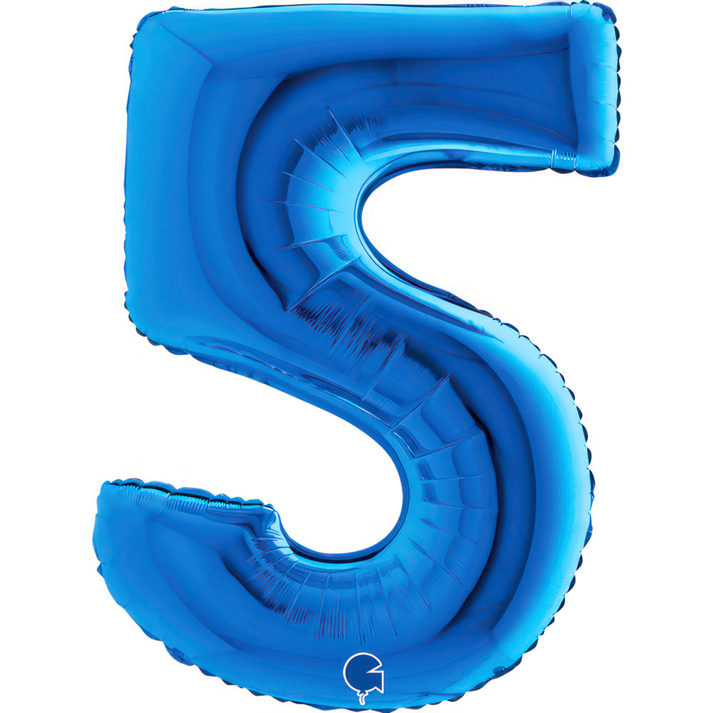 Large 40 inch helium balloon Grabo™ Brand - Blue