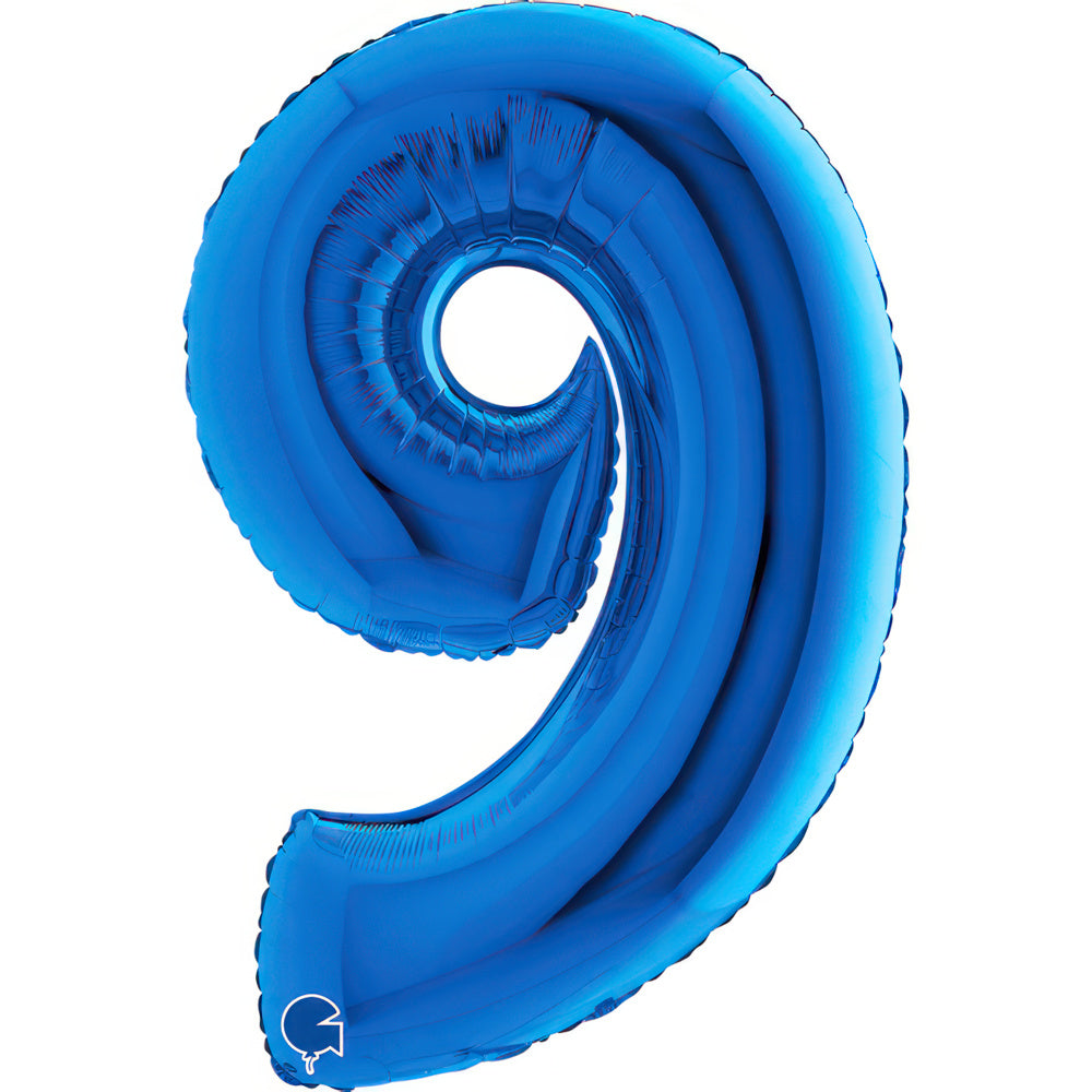 Large 40 inch helium balloon Grabo™ Brand - Blue