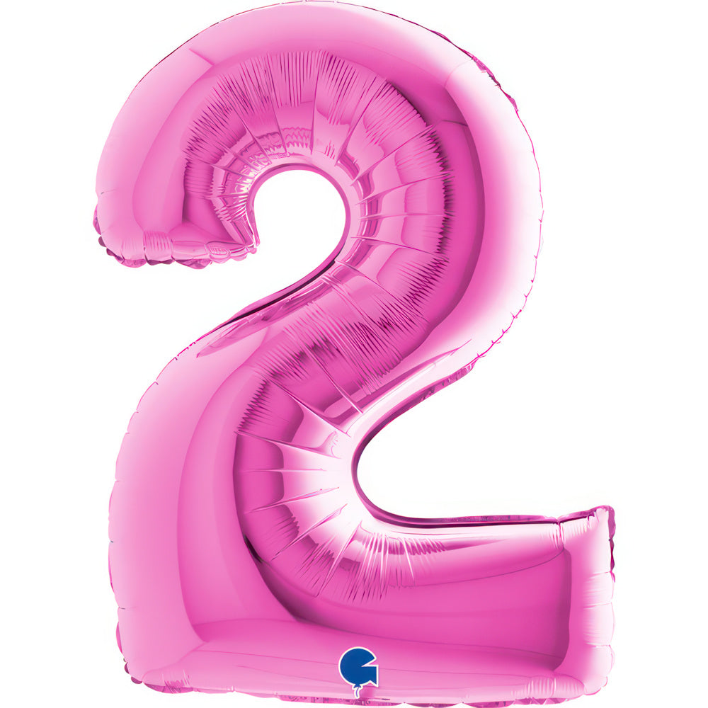 Large 40 inch helium balloon Grabo™ Brand - Fuxia