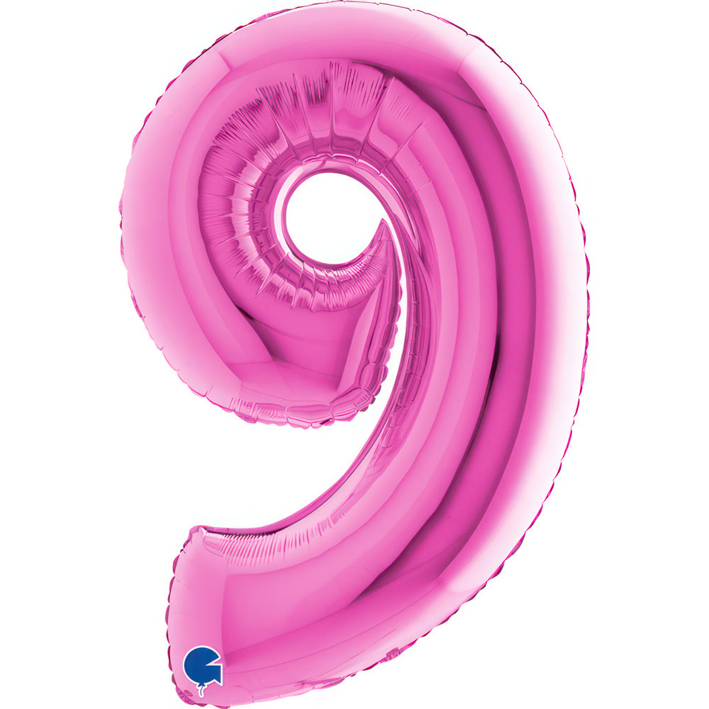 Large 40 inch helium balloon Grabo™ Brand - Fuxia