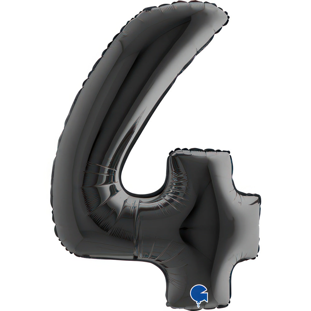 Large 40 inch helium balloon Grabo™ Brand - Black