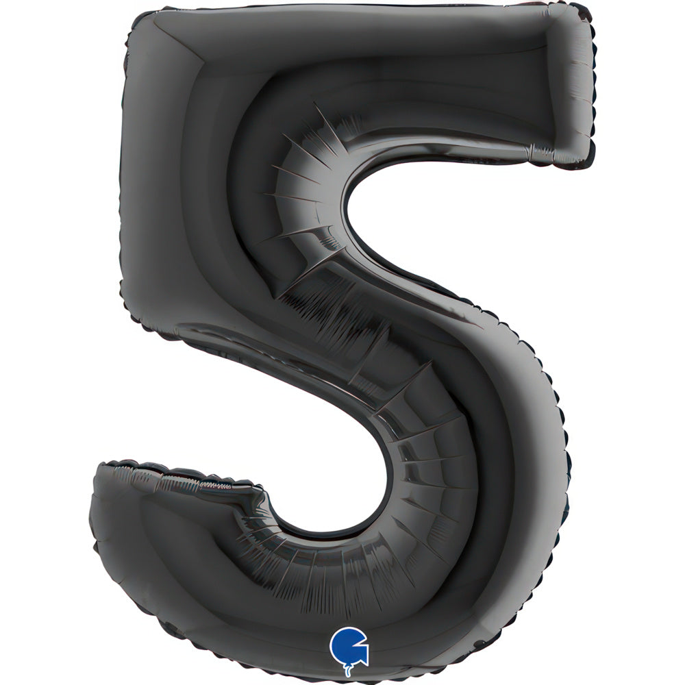 Large 40 inch helium balloon Grabo™ Brand - Black