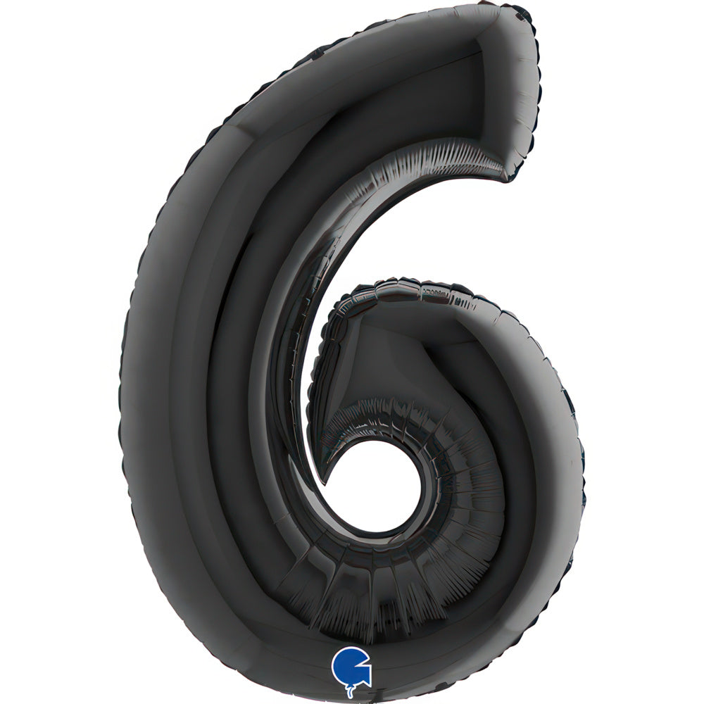Large 40 inch helium balloon Grabo™ Brand - Black