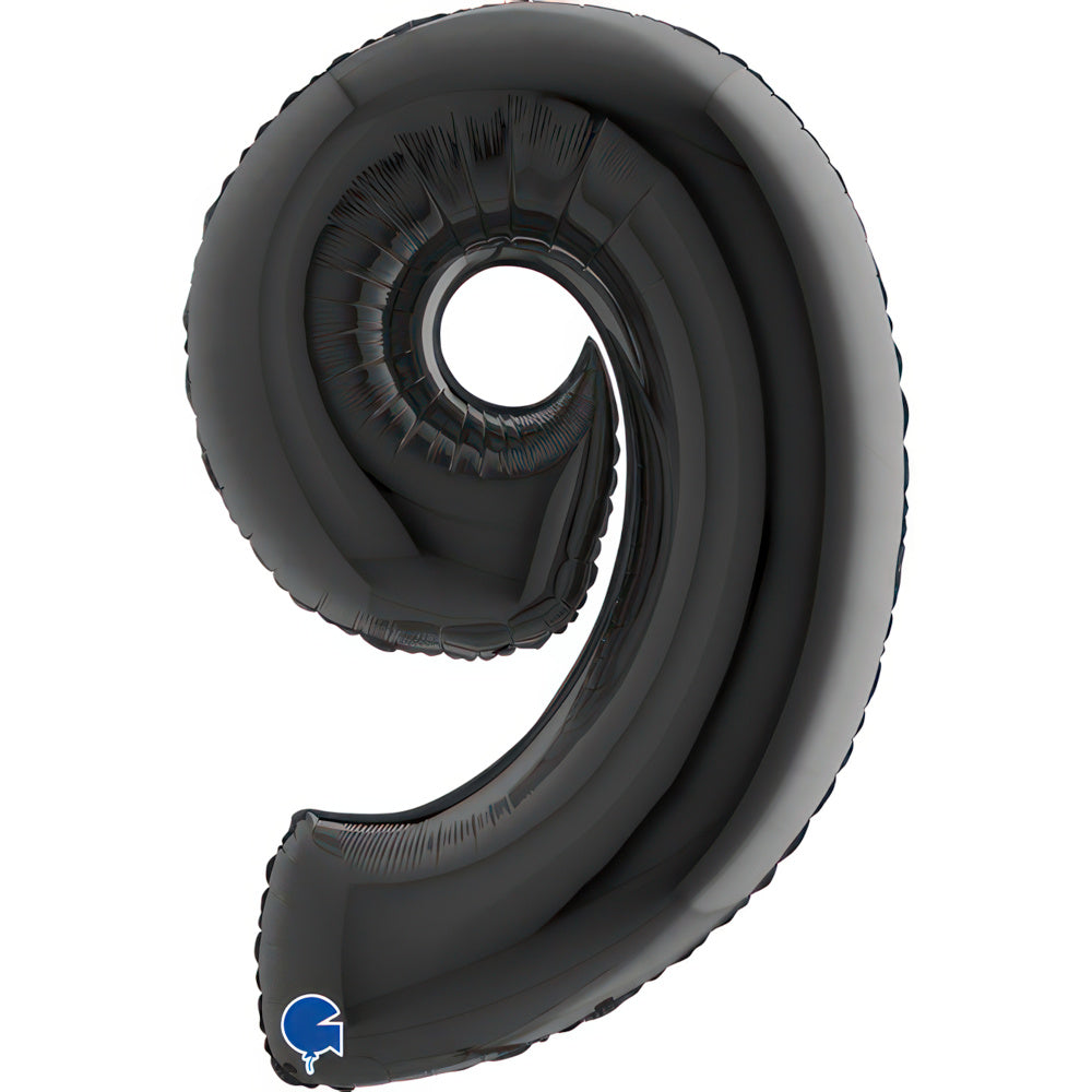 Large 40 inch helium balloon Grabo™ Brand - Black