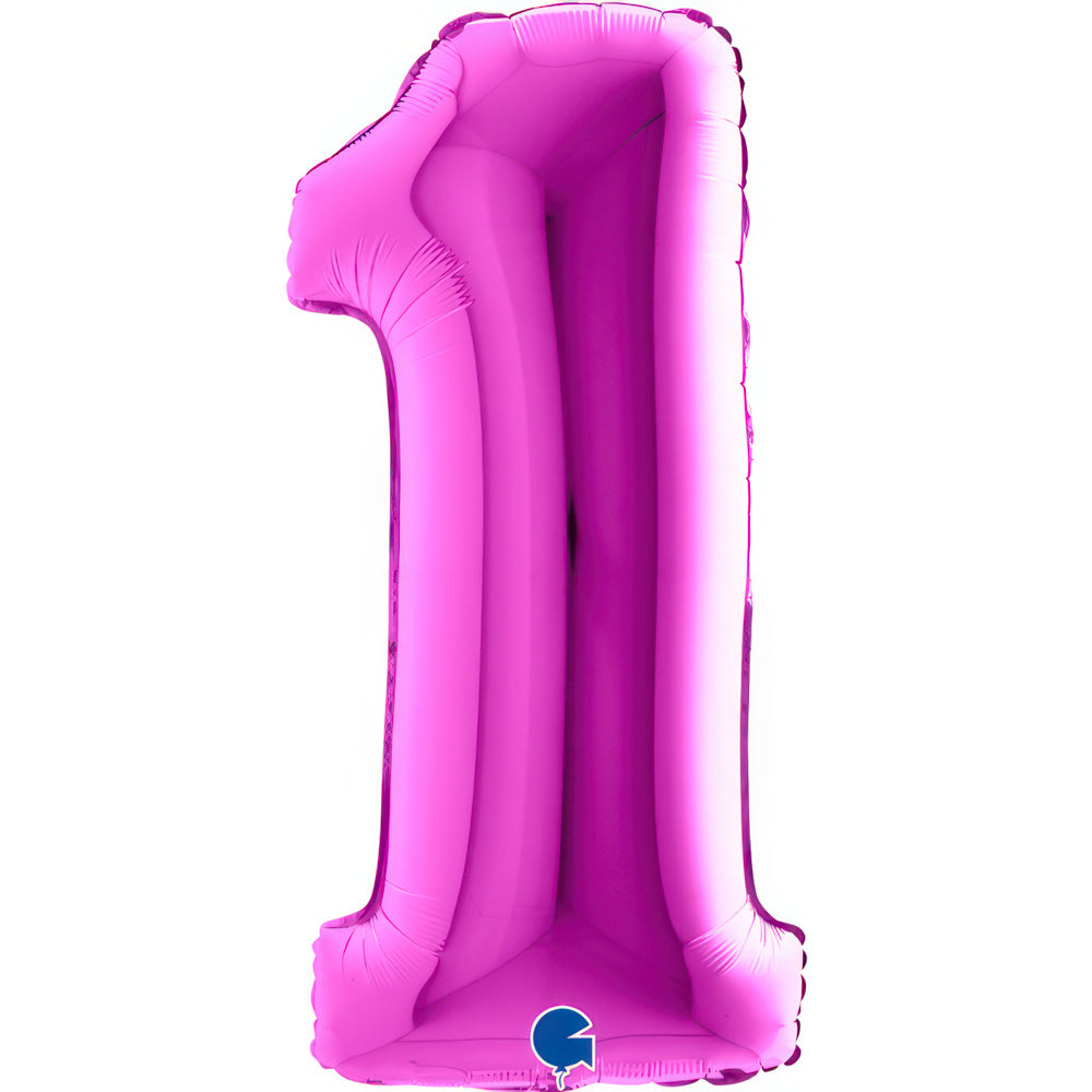 Large 40 inch helium balloon Grabo™ Brand - Purple