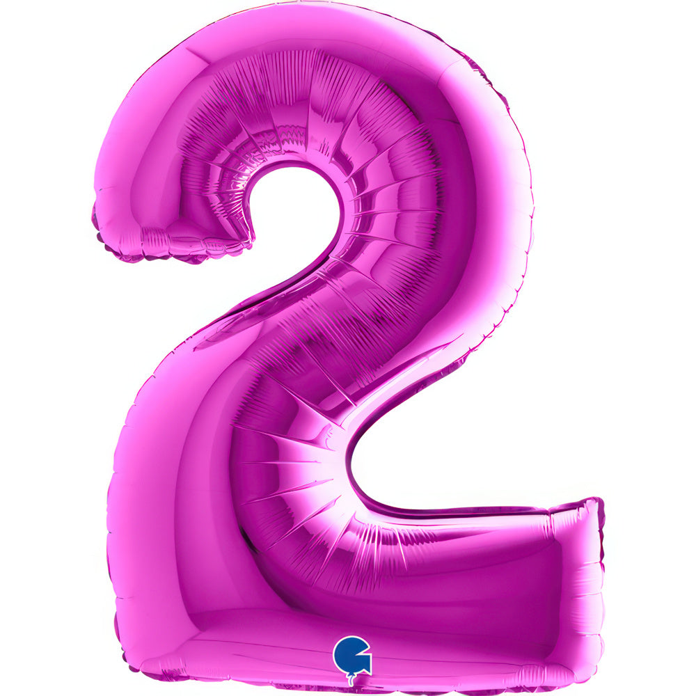 Large 40 inch helium balloon Grabo™ Brand - Purple