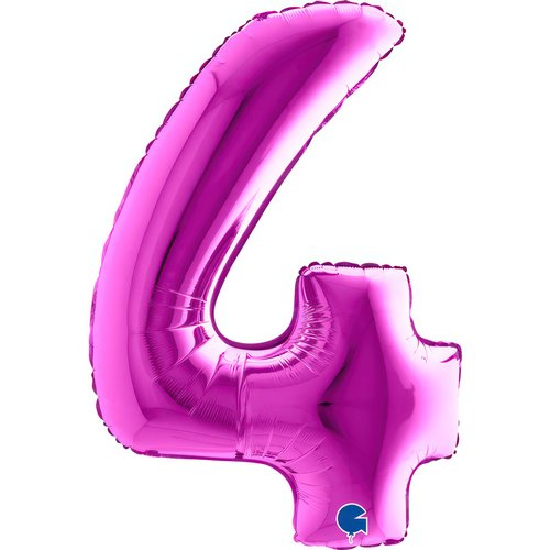 Large 40 inch helium balloon Grabo™ Brand - Purple