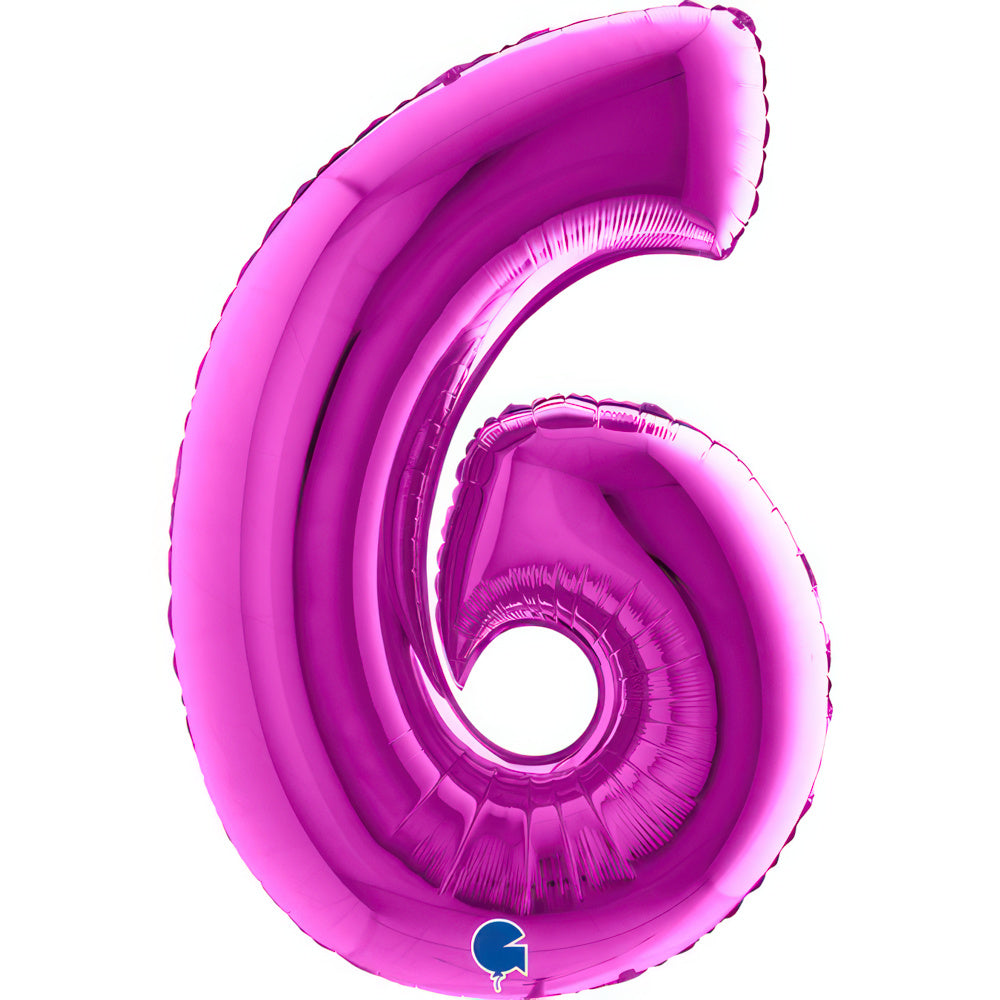 Large 40 inch helium balloon Grabo™ Brand - Purple