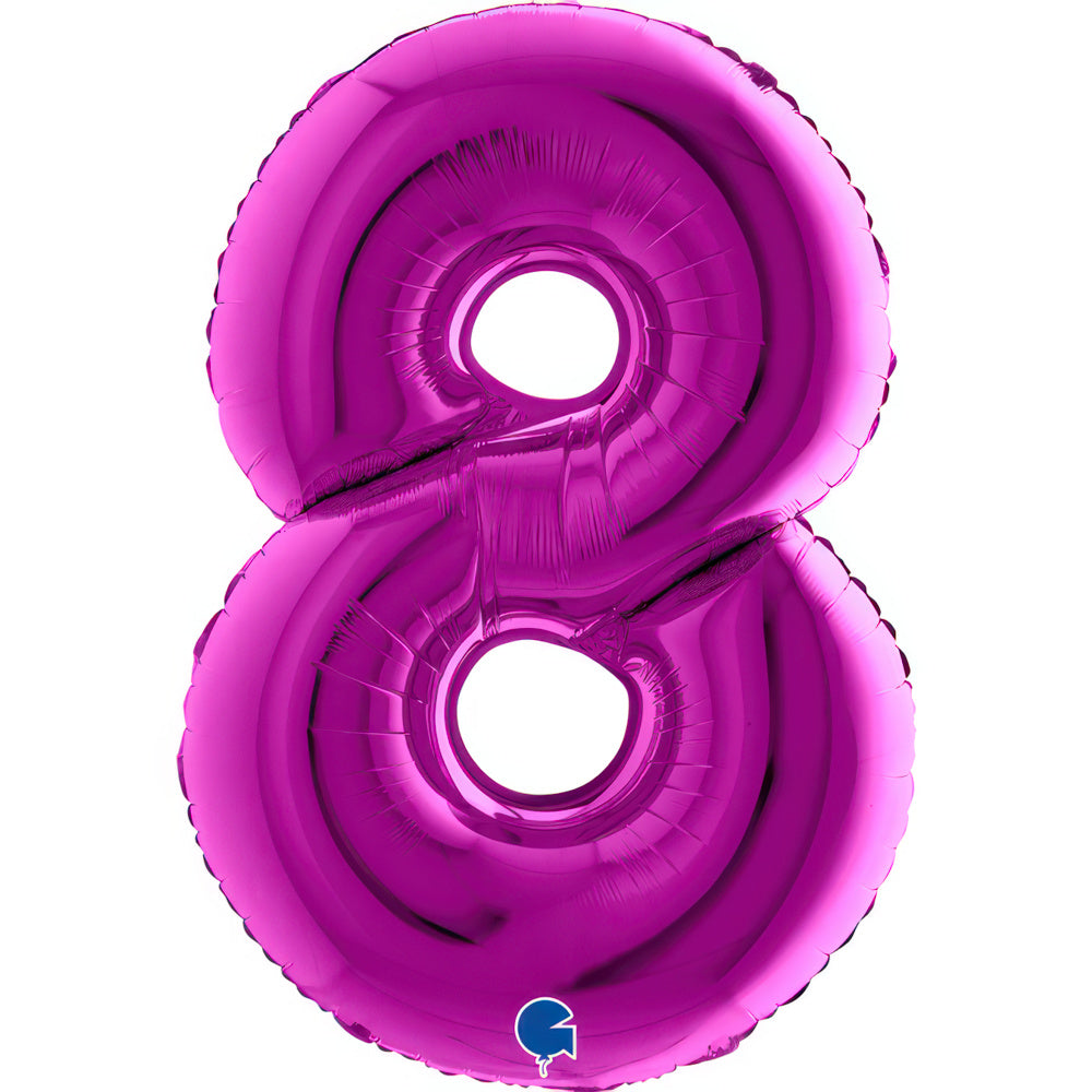 Large 40 inch helium balloon Grabo™ Brand - Purple