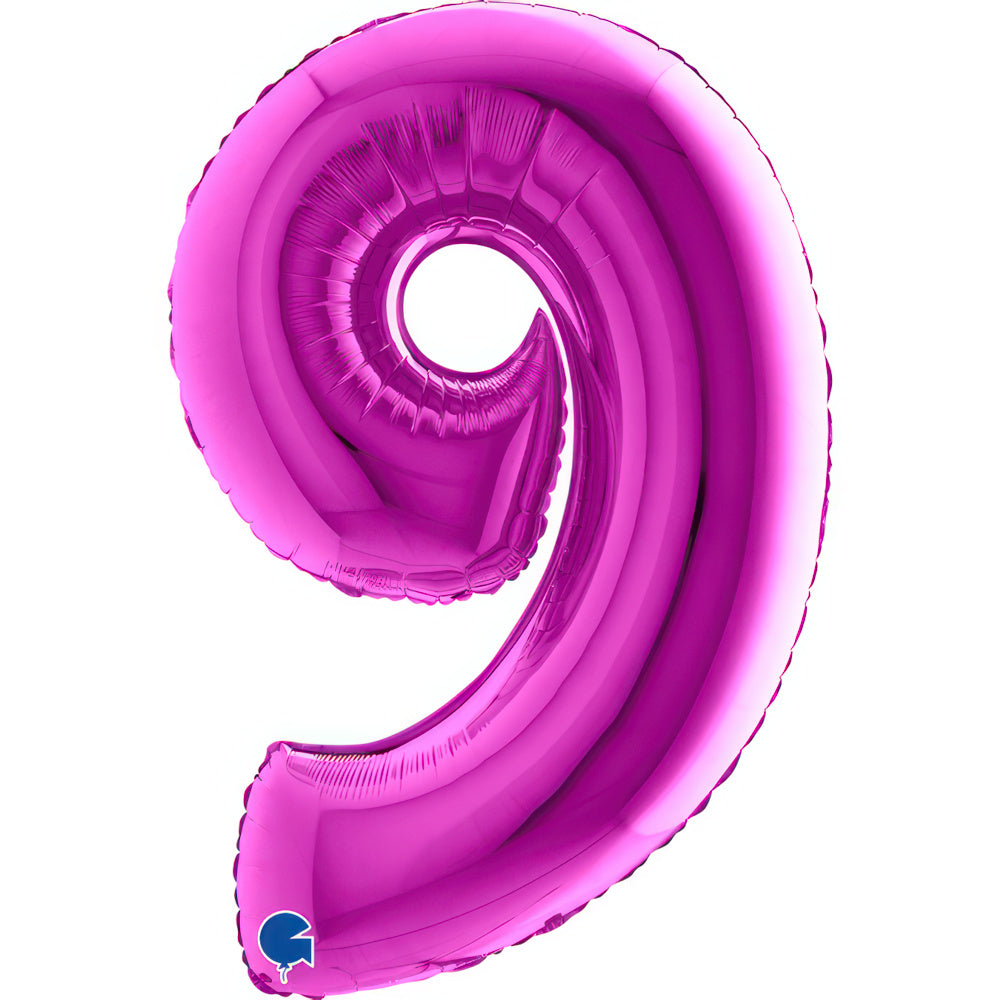Large 40 inch helium balloon Grabo™ Brand - Purple