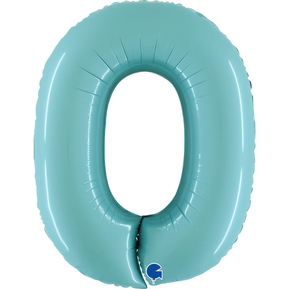 Large 40 inch helium balloon Grabo™ Brand - Pastel Blue