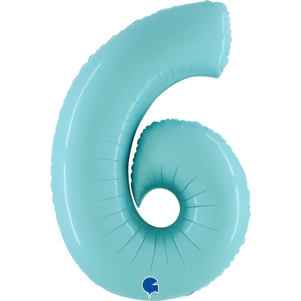 Large 40 inch helium balloon Grabo™ Brand - Pastel Blue