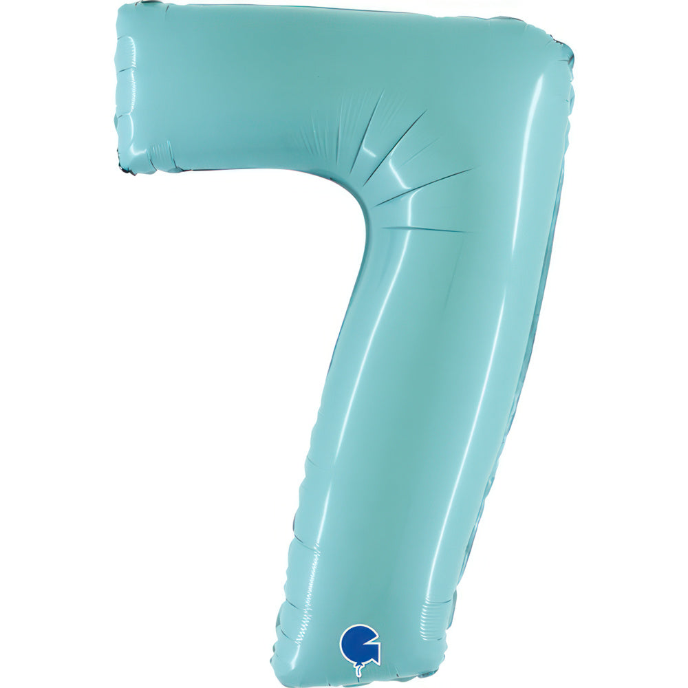 Large 40 inch helium balloon Grabo™ Brand - Pastel Blue