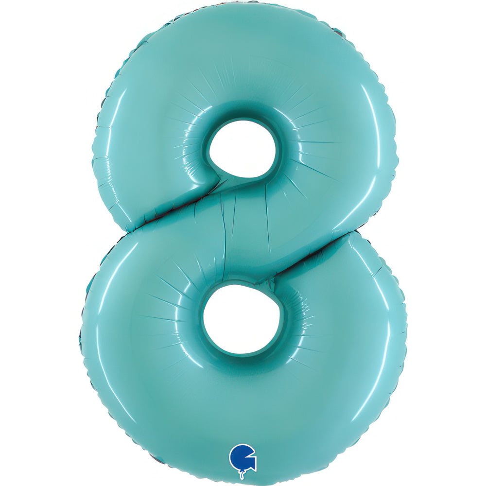 Large 40 inch helium balloon Grabo™ Brand - Pastel Blue