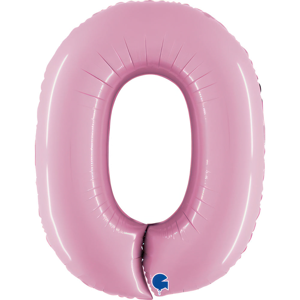 Large 40 inch helium balloon Grabo™ Brand - Pastel Pink