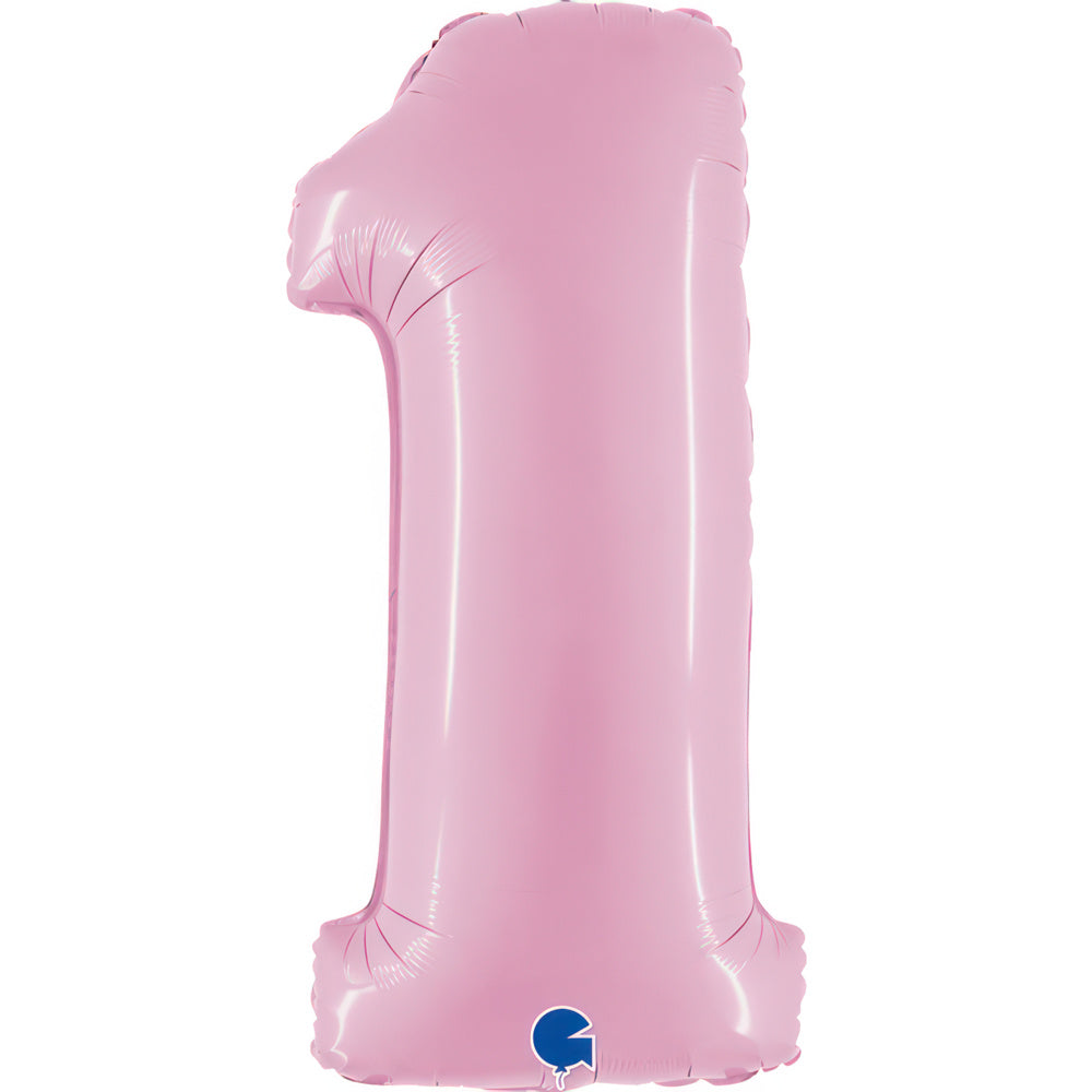 Large 40 inch helium balloon Grabo™ Brand - Pastel Pink