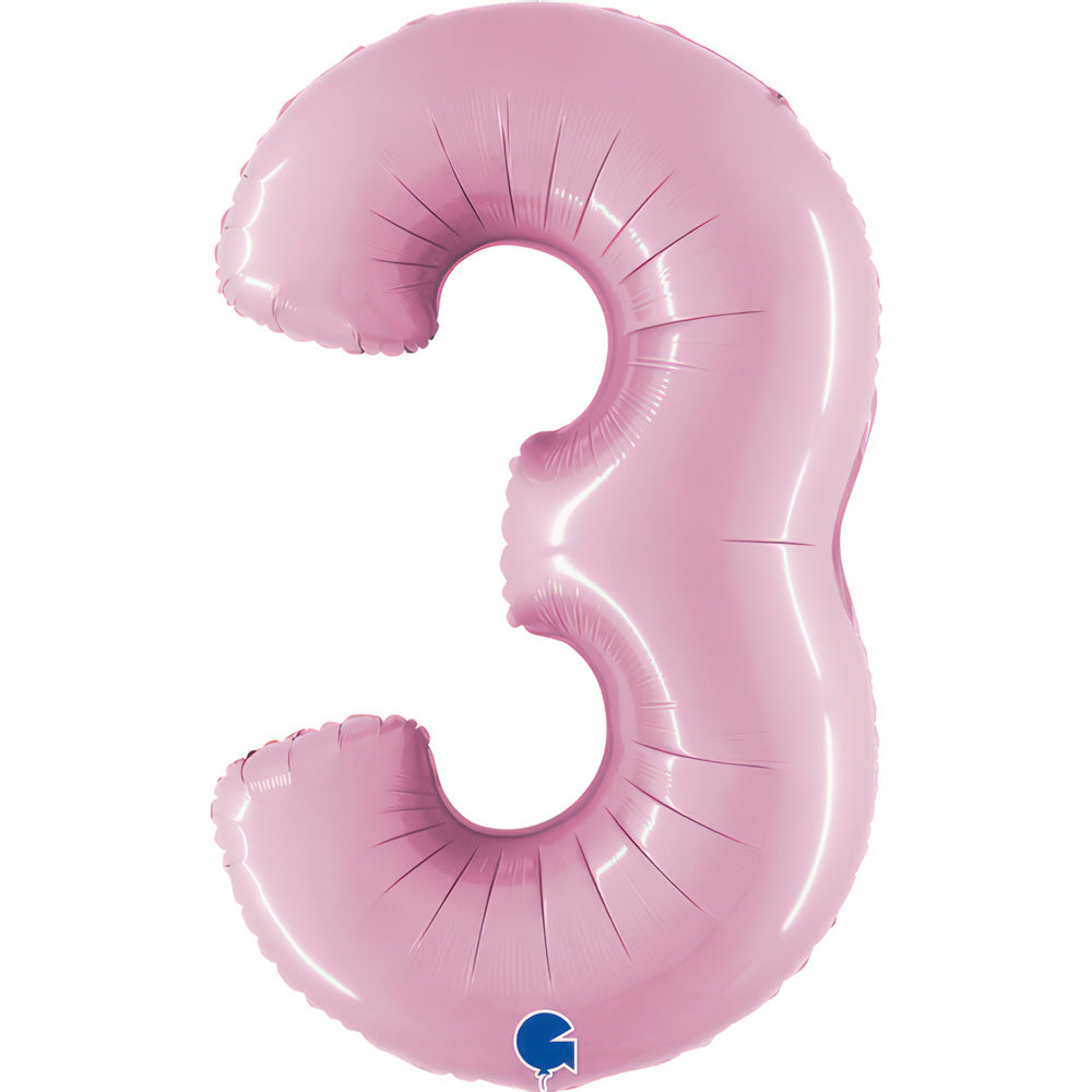 Large 40 inch helium balloon Grabo™ Brand - Pastel Pink