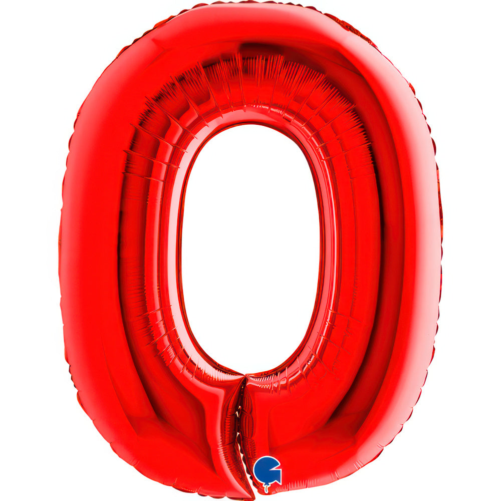 Large 40 inch helium balloon Grabo™ Brand - Red