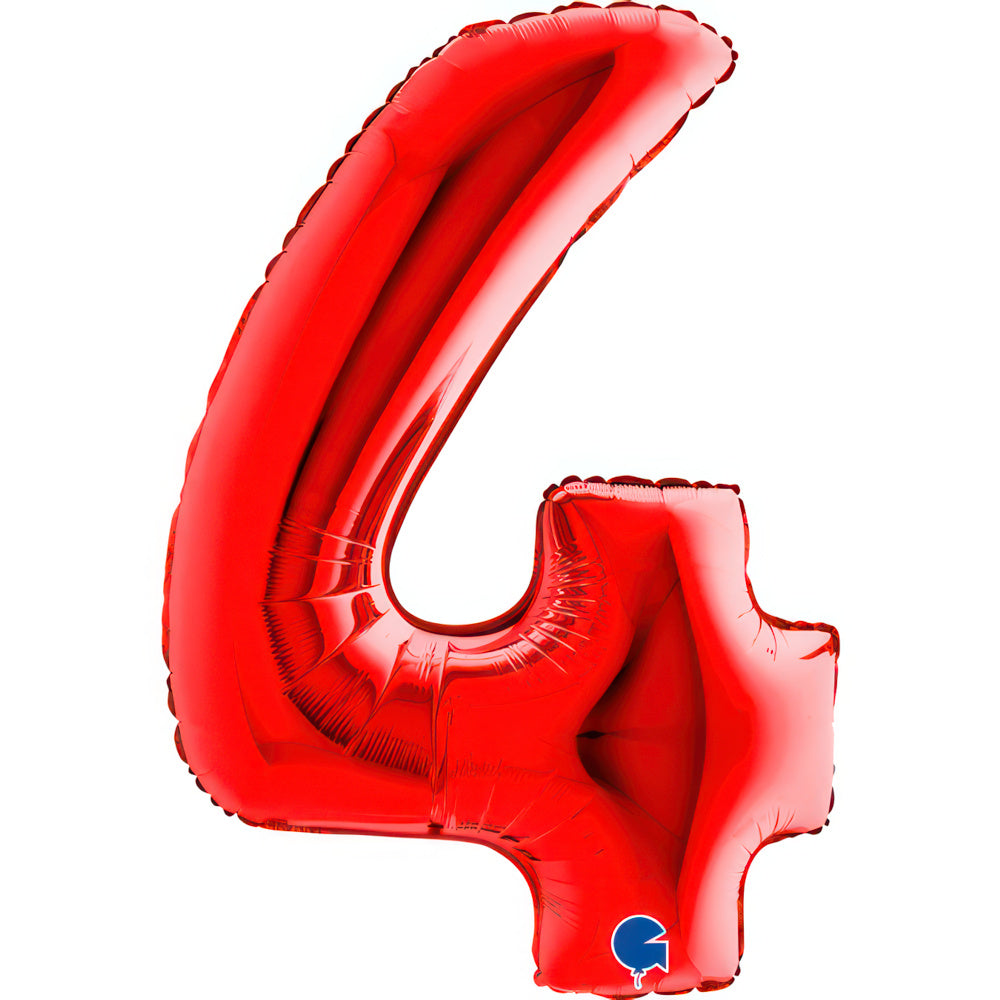 Large 40 inch helium balloon Grabo™ Brand - Red
