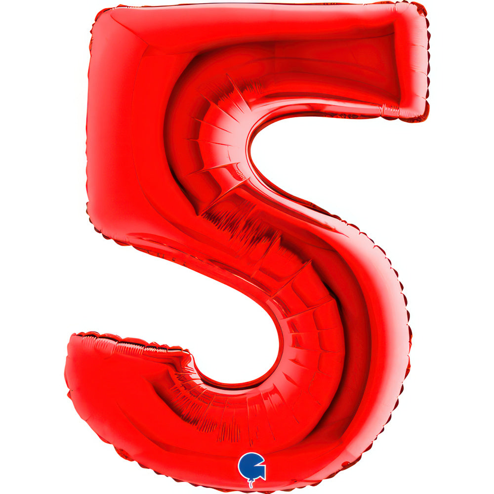 Large 40 inch helium balloon Grabo™ Brand - Red