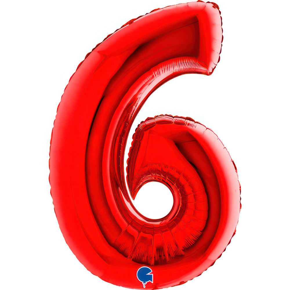 Large 40 inch helium balloon Grabo™ Brand - Red