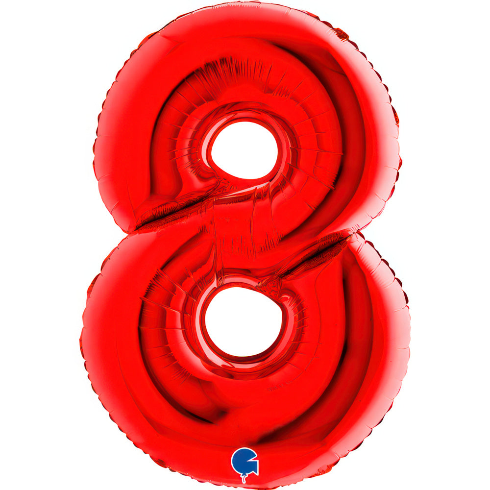Large 40 inch helium balloon Grabo™ Brand - Red