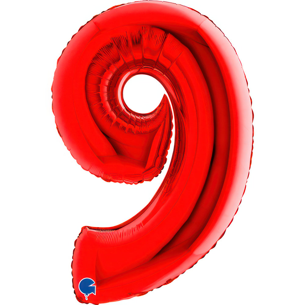 Large 40 inch helium balloon Grabo™ Brand - Red