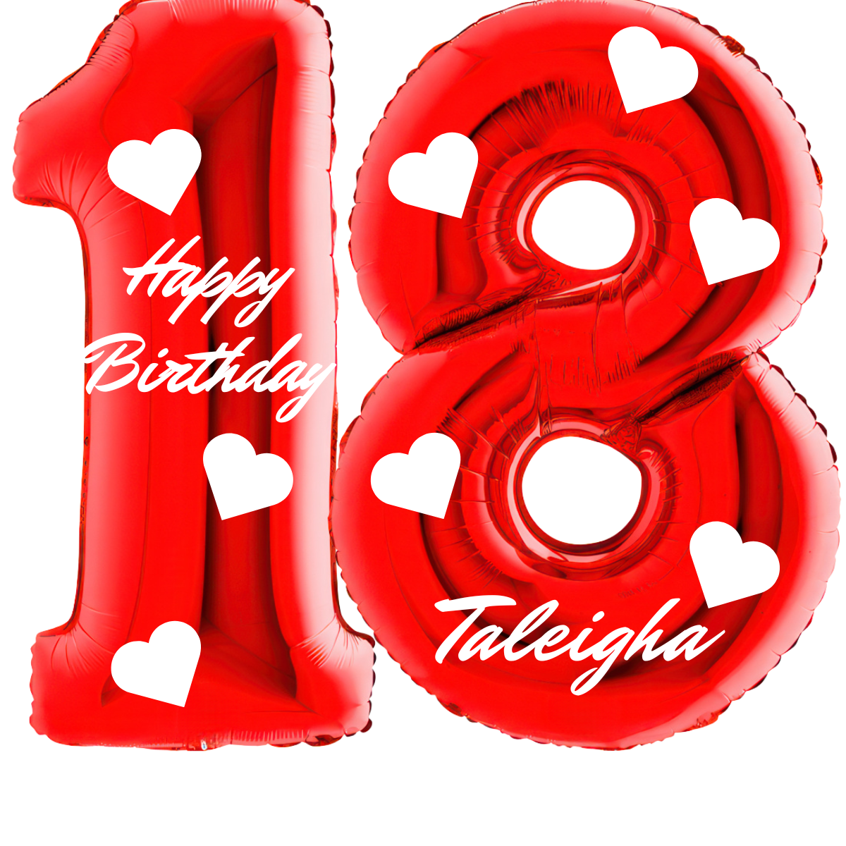 Large 40 inch helium balloon Grabo™ Brand - Red