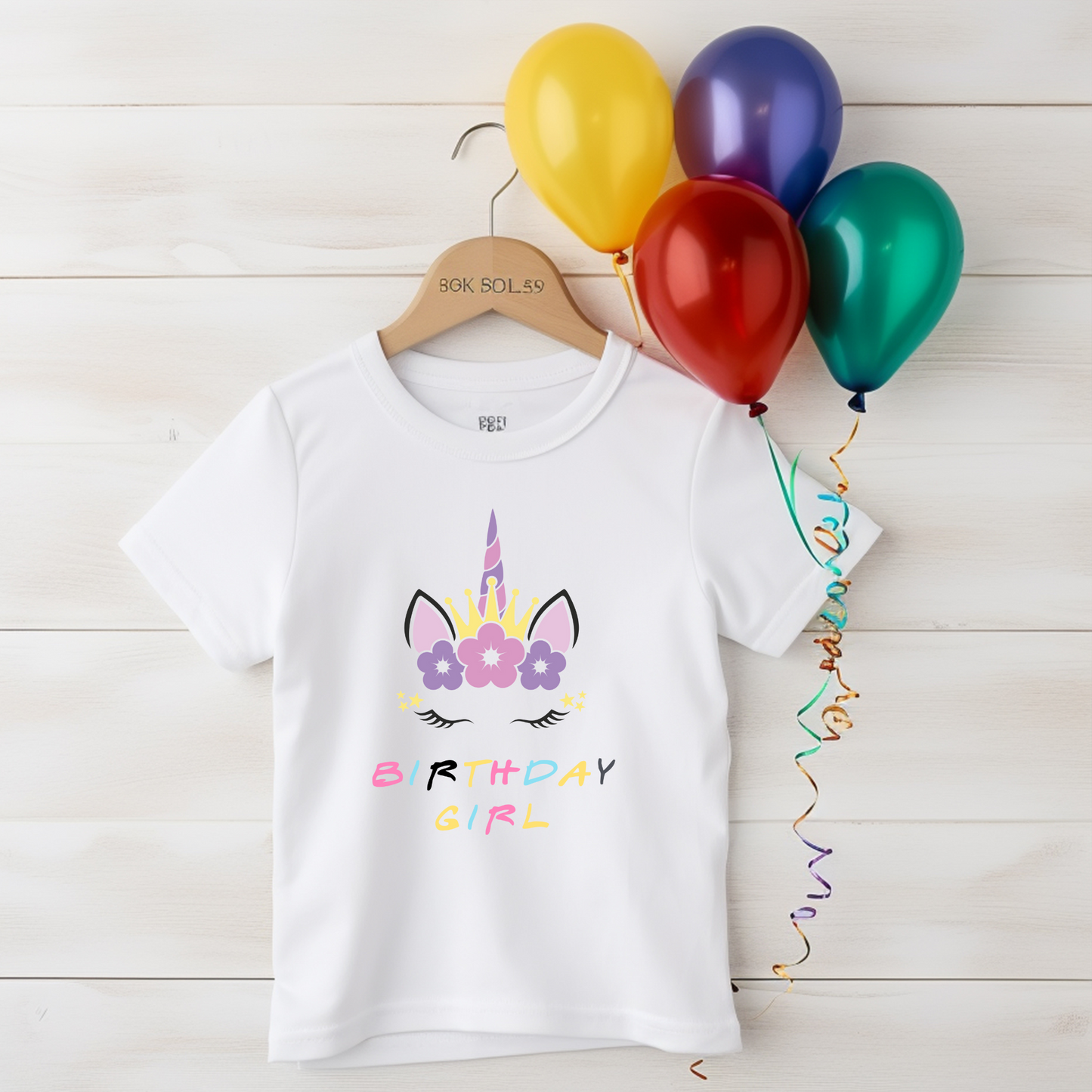 Unicorn Kids T Shirt BIRTHDAY GIRL