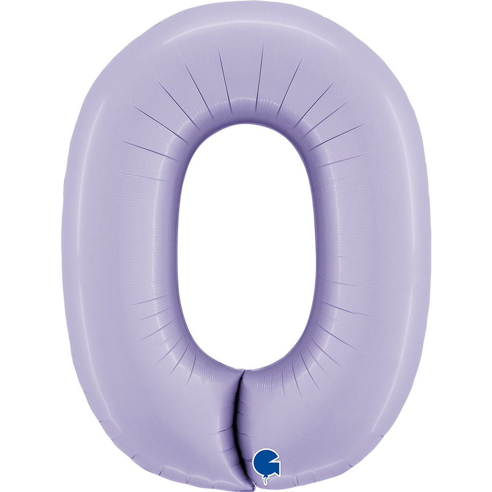 Personalised Large 40 inch helium balloon Grabo™ Brand - Satin Lilac