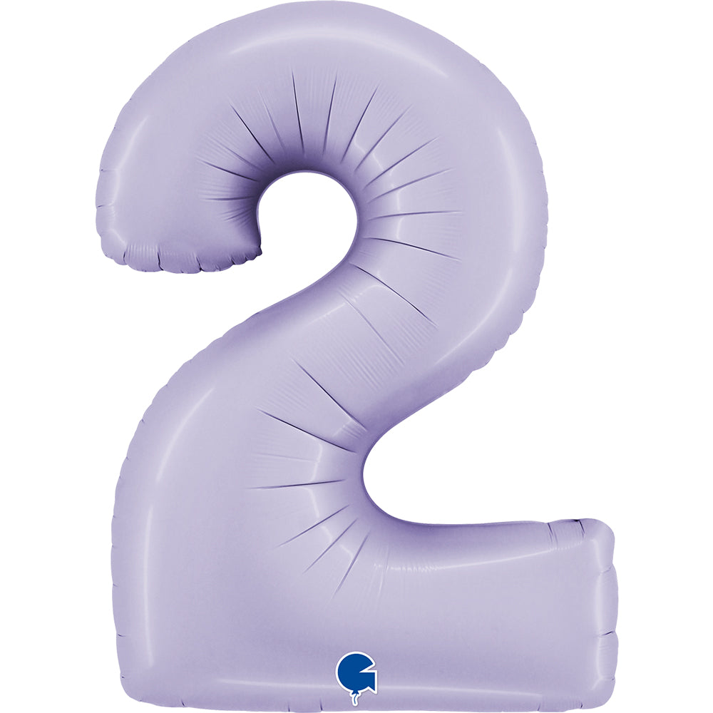 Personalised Large 40 inch helium balloon Grabo™ Brand - Satin Lilac