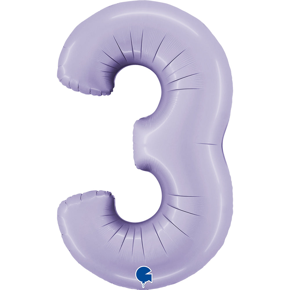 Personalised Large 40 inch helium balloon Grabo™ Brand - Satin Lilac