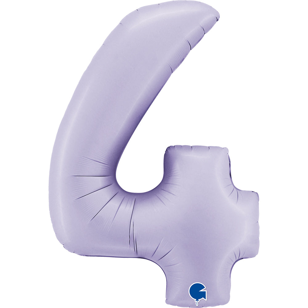 Personalised Large 40 inch helium balloon Grabo™ Brand - Satin Lilac
