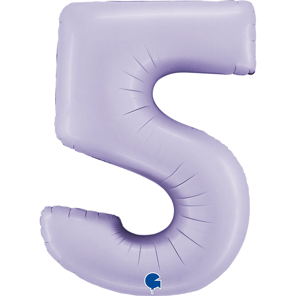 Personalised Large 40 inch helium balloon Grabo™ Brand - Satin Lilac