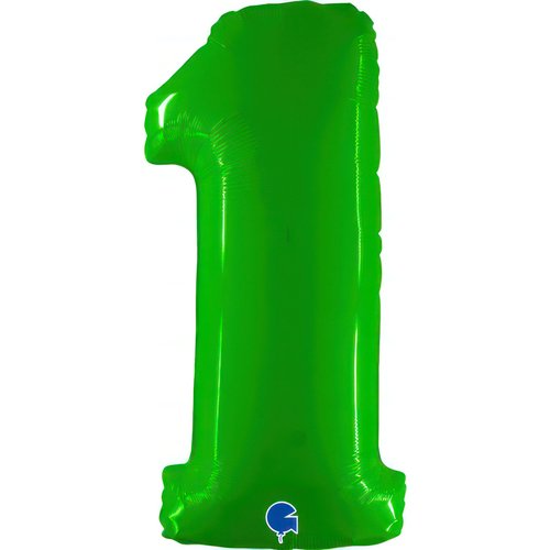 Large 40 inch helium balloon Grabo™ Brand -Hot Lime Fluorescent