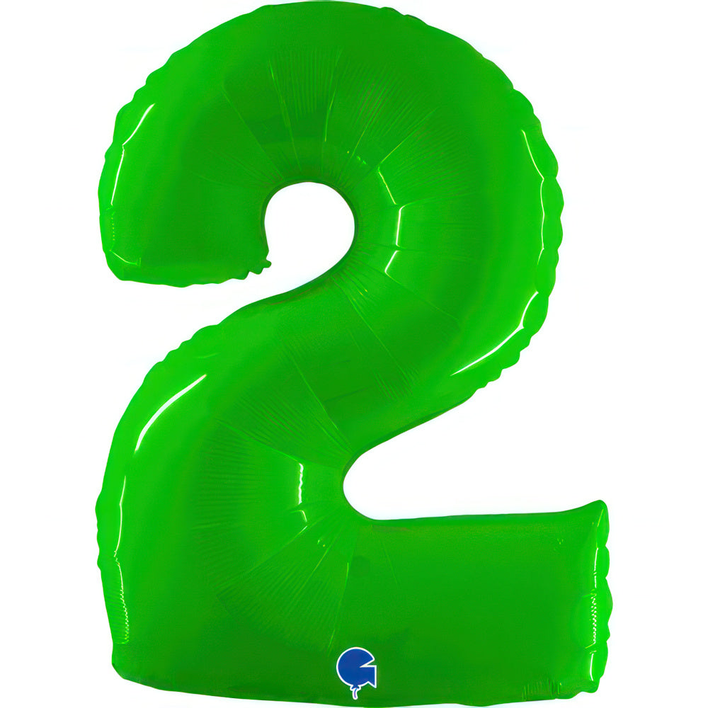 Large 40 inch helium balloon Grabo™ Brand -Hot Lime Fluorescent