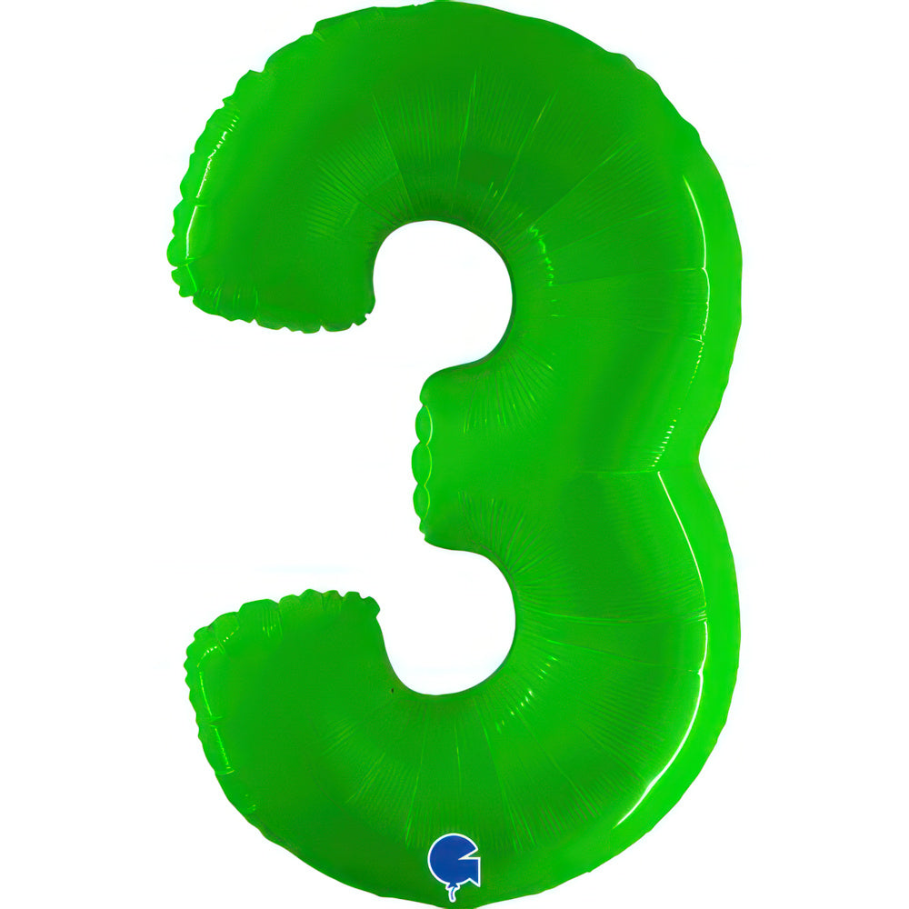 Large 40 inch helium balloon Grabo™ Brand -Hot Lime Fluorescent