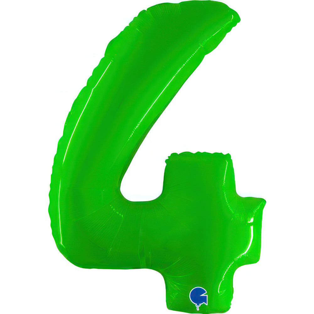Large 40 inch helium balloon Grabo™ Brand -Hot Lime Fluorescent
