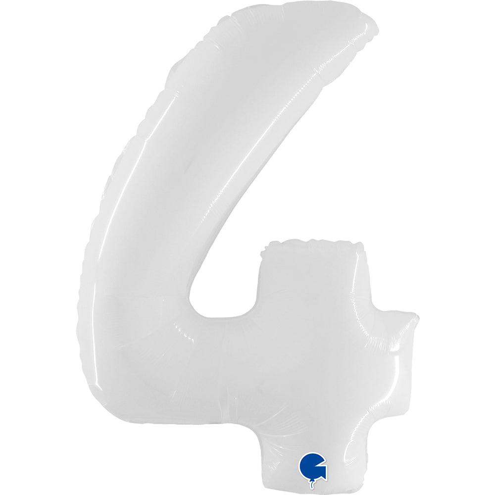 Large 40 inch helium balloon Grabo™ Brand - White