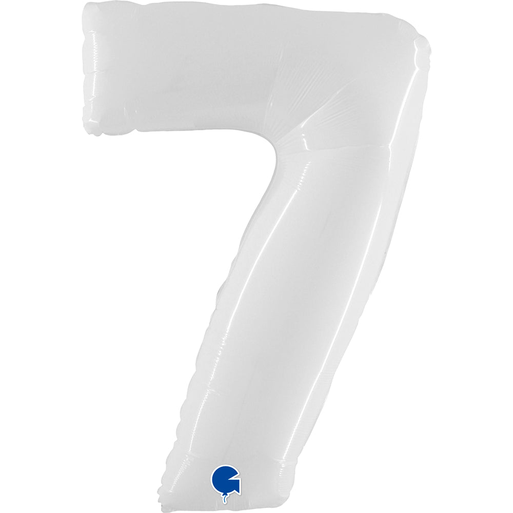 Large 40 inch helium balloon Grabo™ Brand - White