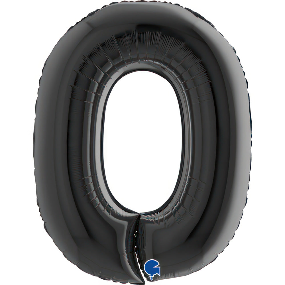 Large 40 inch helium balloon Grabo™ Brand - Black