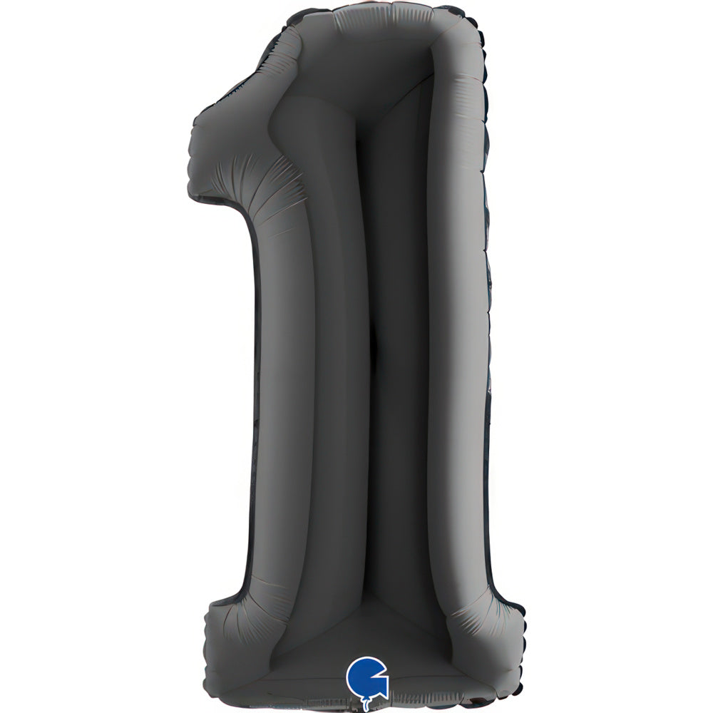 Large 40 inch helium balloon Grabo™ Brand - Black