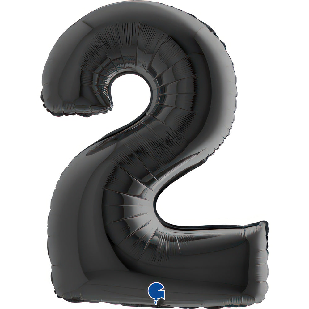 Large 40 inch helium balloon Grabo™ Brand - Black