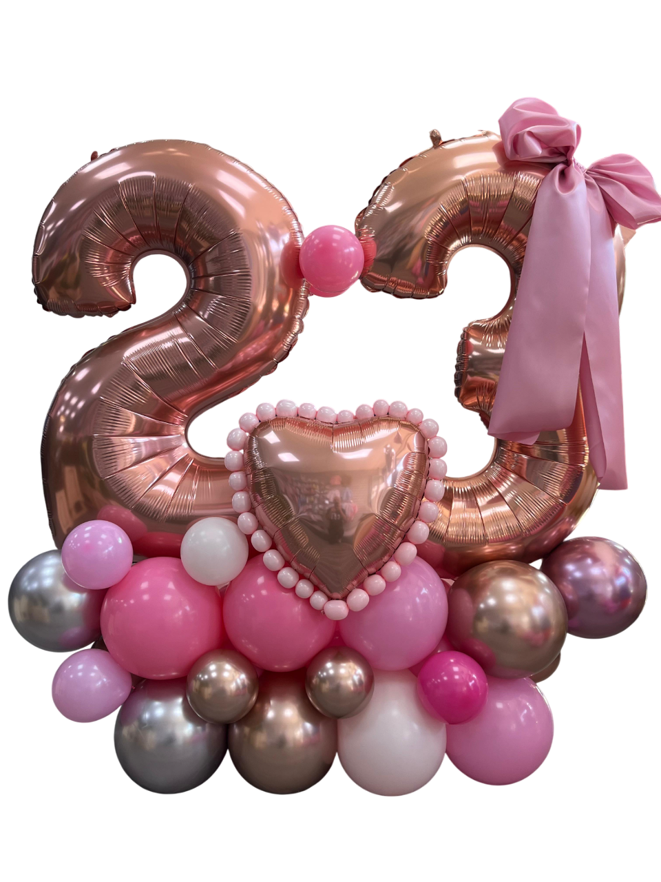 Personalised Balloon Stack with Large Numbers