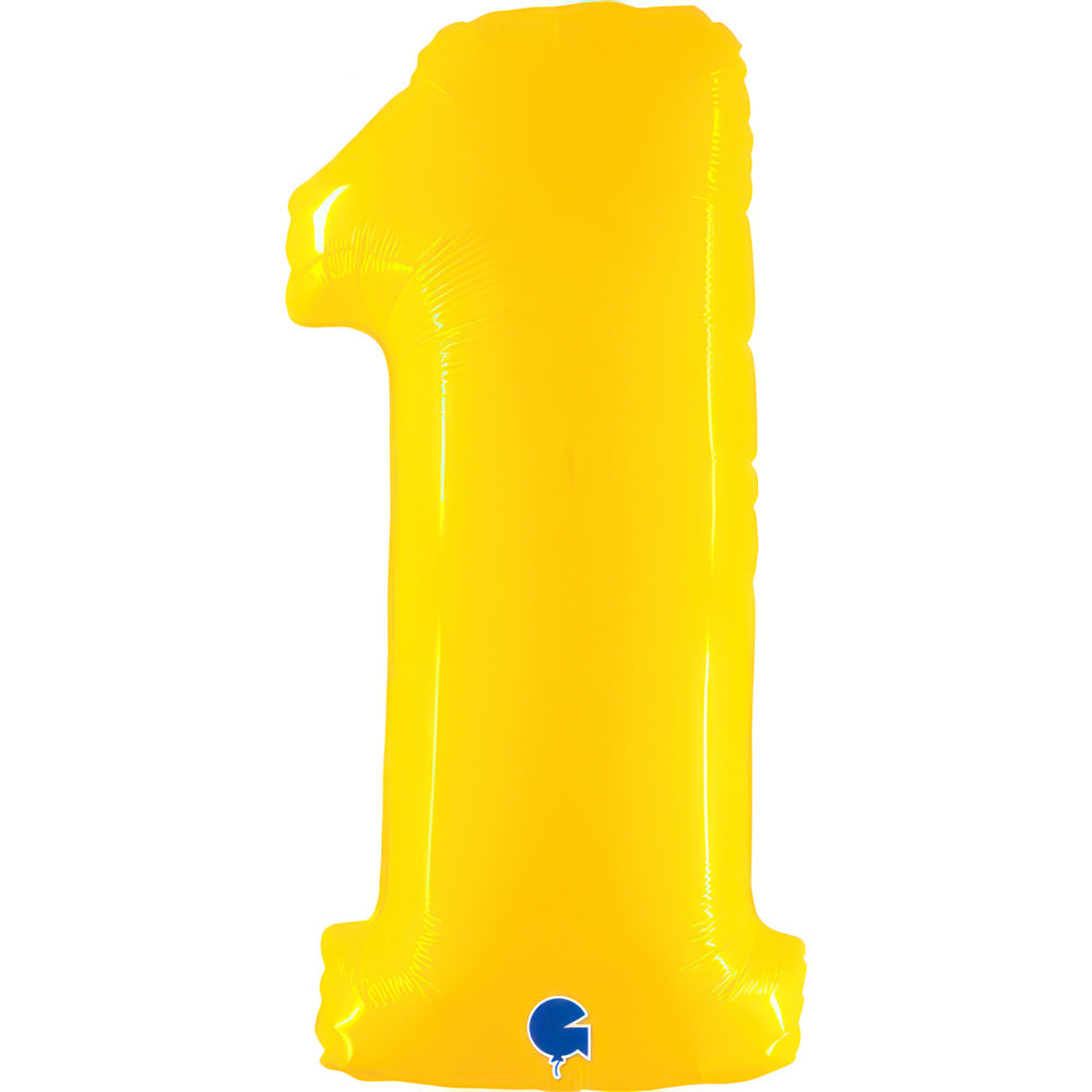 Large 40 inch helium balloon Grabo™ Brand - Yellow