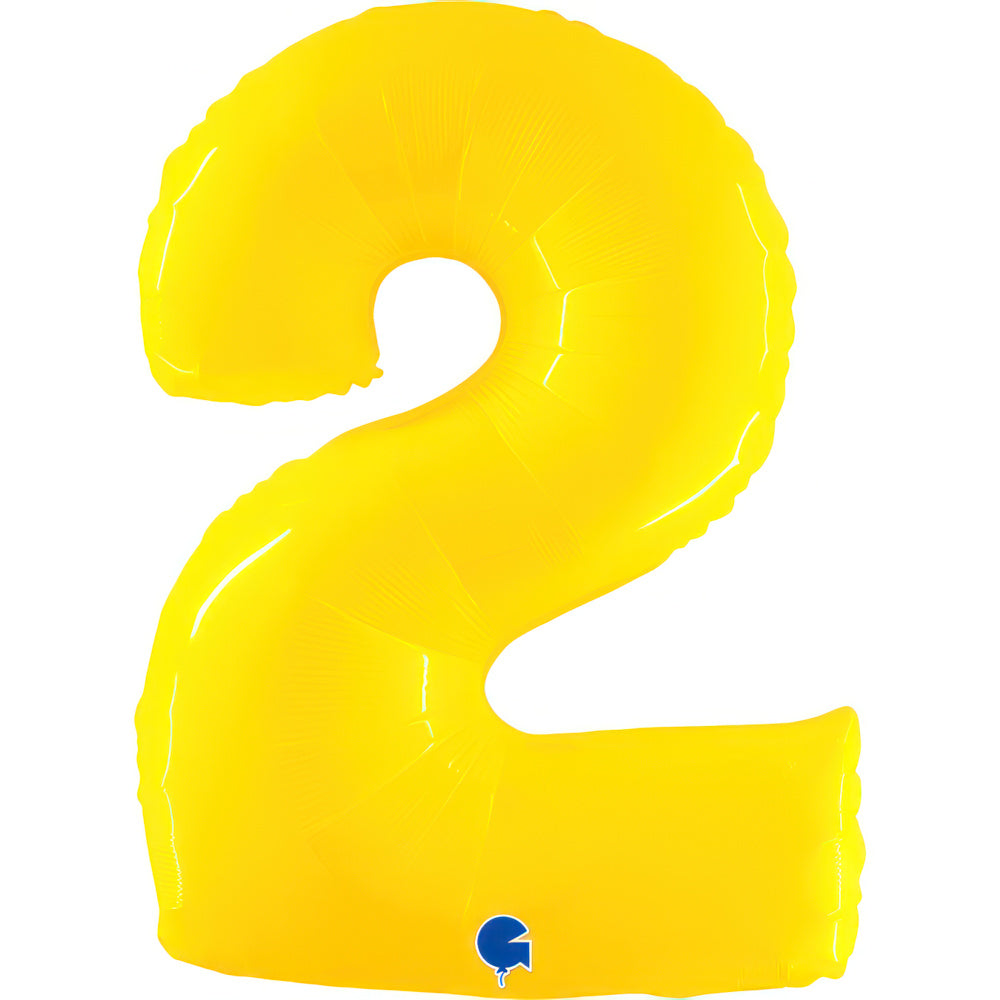 Large 40 inch helium balloon Grabo™ Brand - Yellow
