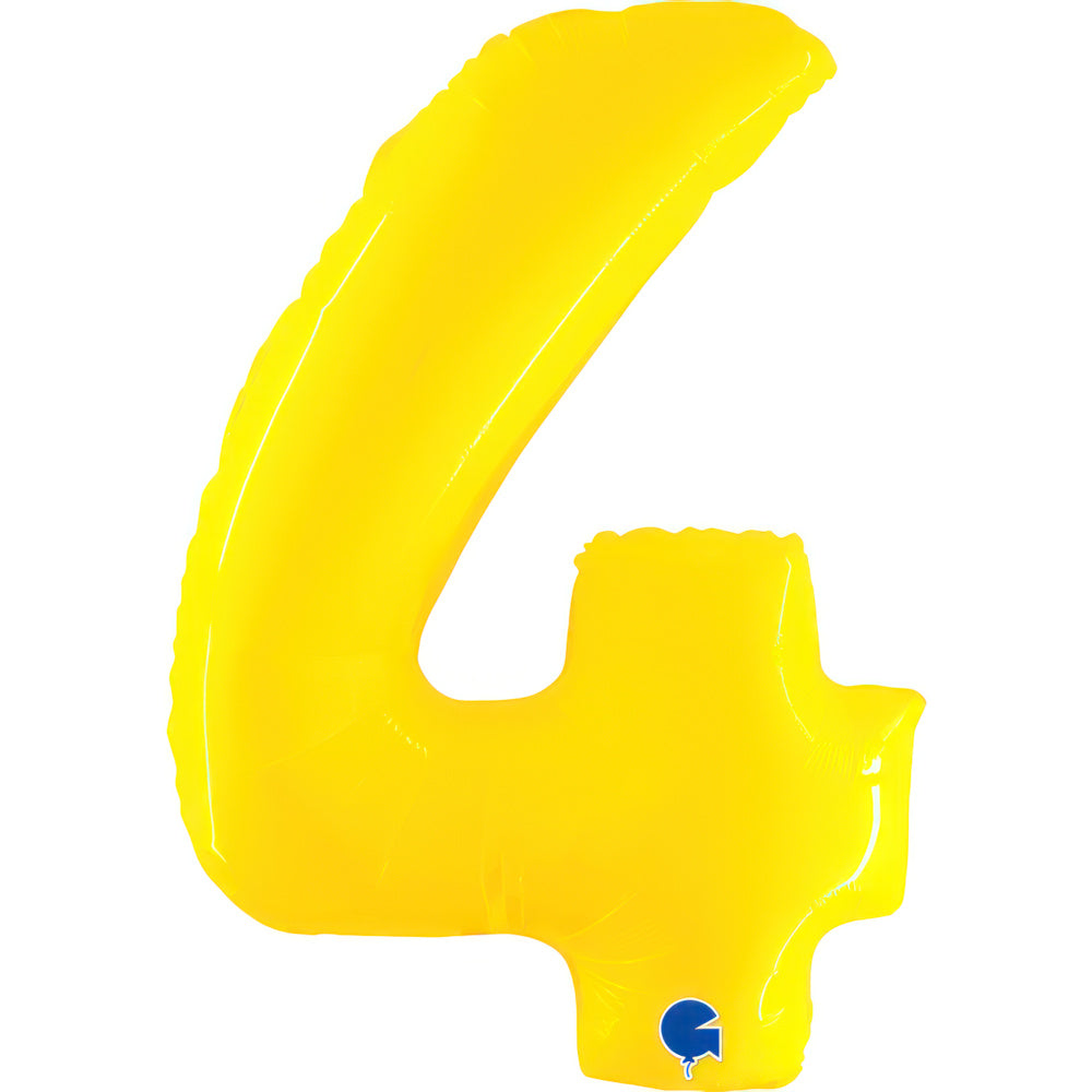 Large 40 inch helium balloon Grabo™ Brand - Yellow