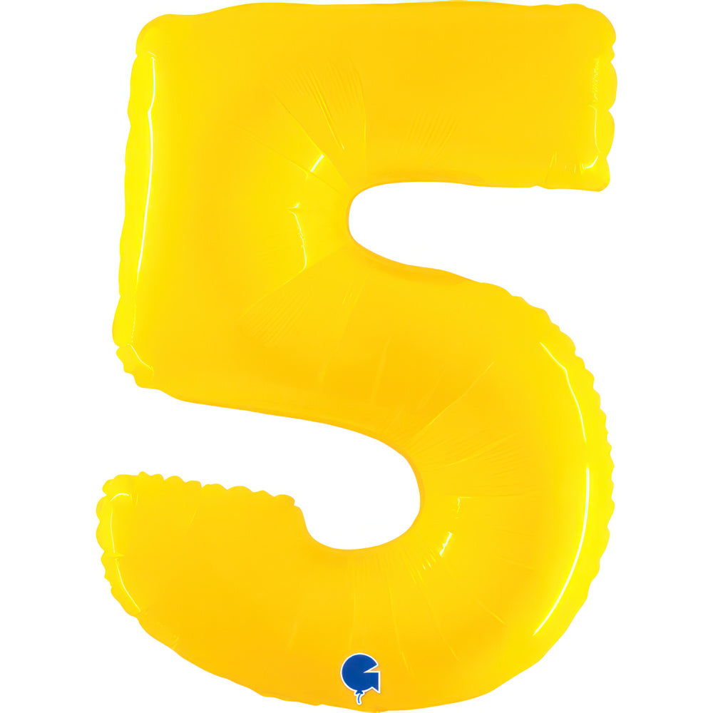 Large 40 inch helium balloon Grabo™ Brand - Yellow
